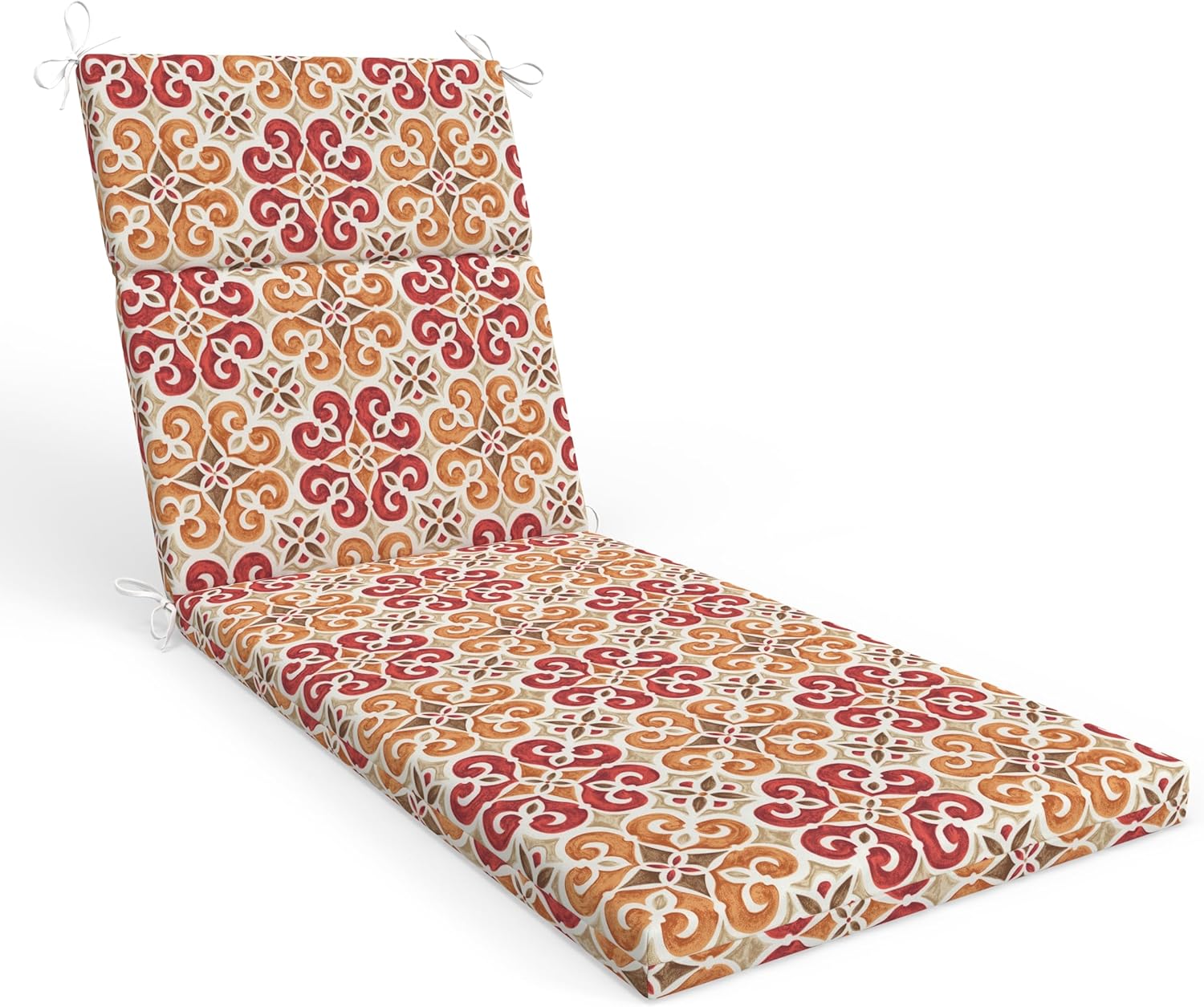 Pillow Perfect Outdoor/Indoor Chaise Lounge Cushion, 72.5" x 21", Blue Omnia Lagoon