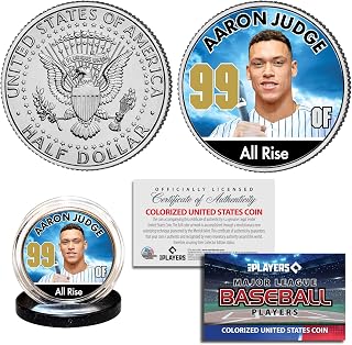 Aaron Judge Yankees All Rise Baseball Legend JFK Half Dollar Coin - Officially Licensed