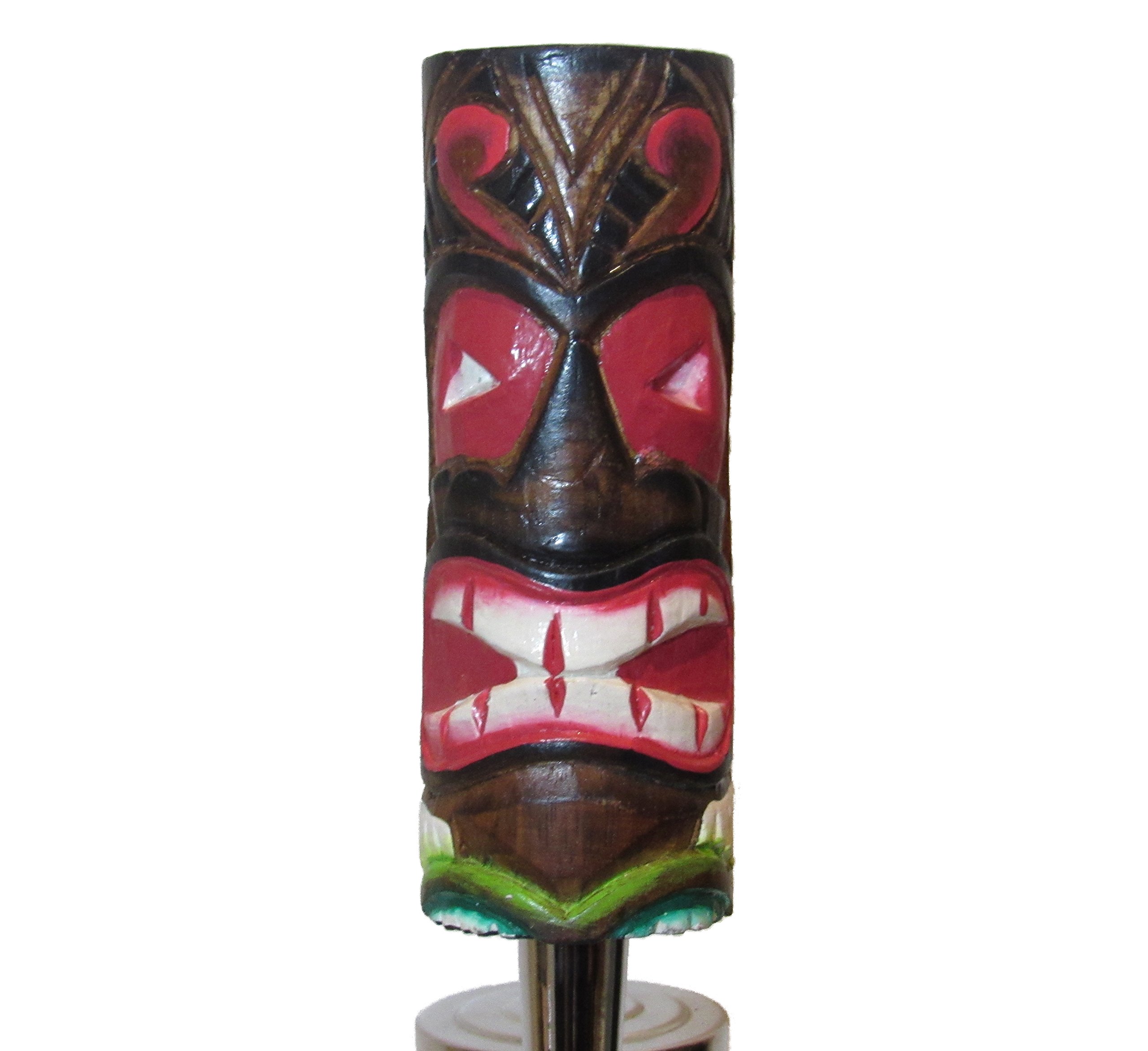 Kool Collectibles Hand Carved Wooden Tiki Beer Tap Handle Sports Bar Kegerator Breweriana Totem