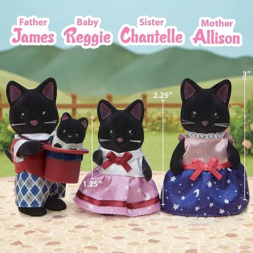 Miniatura 44 de Calico Critters Persian Cat Family - Juego de 4 figuras coleccionables para niños a partir de 3 años