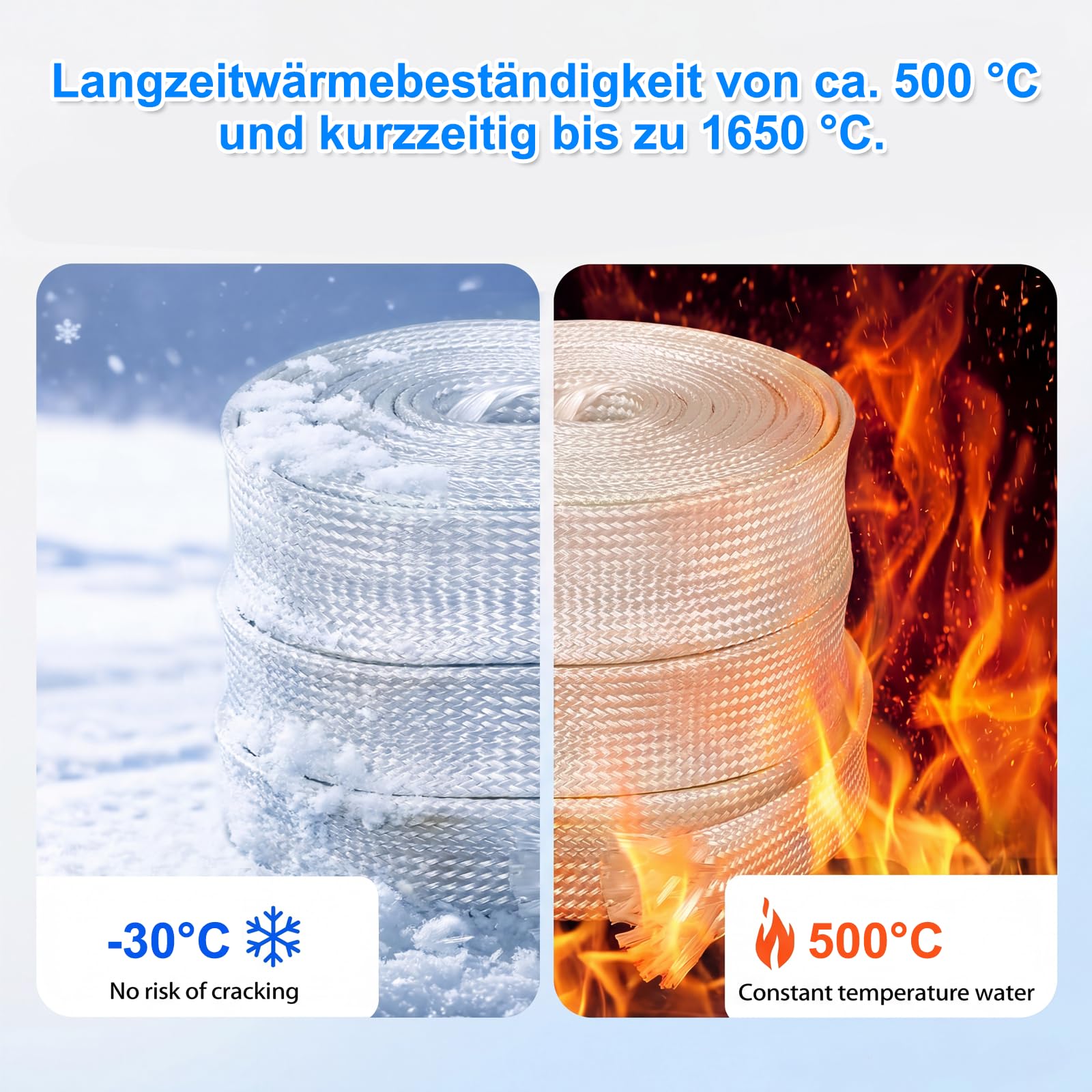 Wąż wydechowy 25 mm, wąż chroniący przed wysoką temperaturą, rura wydechowa, ogrzewanie postojowe 200 cm, do awaryjnego agregatu prądu, izolacji, węża High TEMP, włókno szklane, ogrzewanie