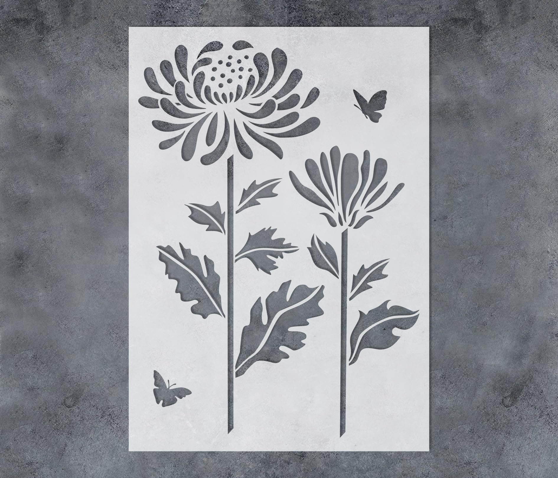 GSS Designs Daisy Stencils 12x16Inch SL-248 (Daisy 12" x 16")