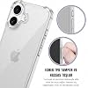 Ehr. iPhone 17 ile Uyumlu Darbe Önleyici Sararmaya Dayanıklı Airbag Korumalı Ultra Slim TPU Şeffaf Silikon Kılıf
