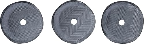 Miniatura 1 de MIRA Filtros de prensa francesa de acero inoxidable, juego de 3, se adapta a la mayoría de prensas francesas de 12 onzas