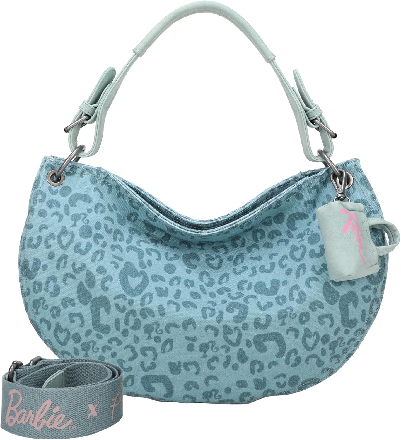 Women's Bitzi11 Silhouette Barbie Canvas Leo Soft Mint Hobo, Leo Soft Mint, Mittelgroße