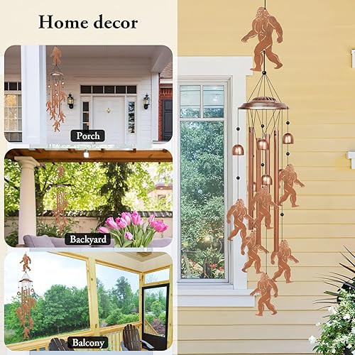 Miniatura 7 de YHmall Campanillas de viento de pie grande para exteriores, regalos de pies grandes para mujeres, hombres, inauguración de la casa, regalo