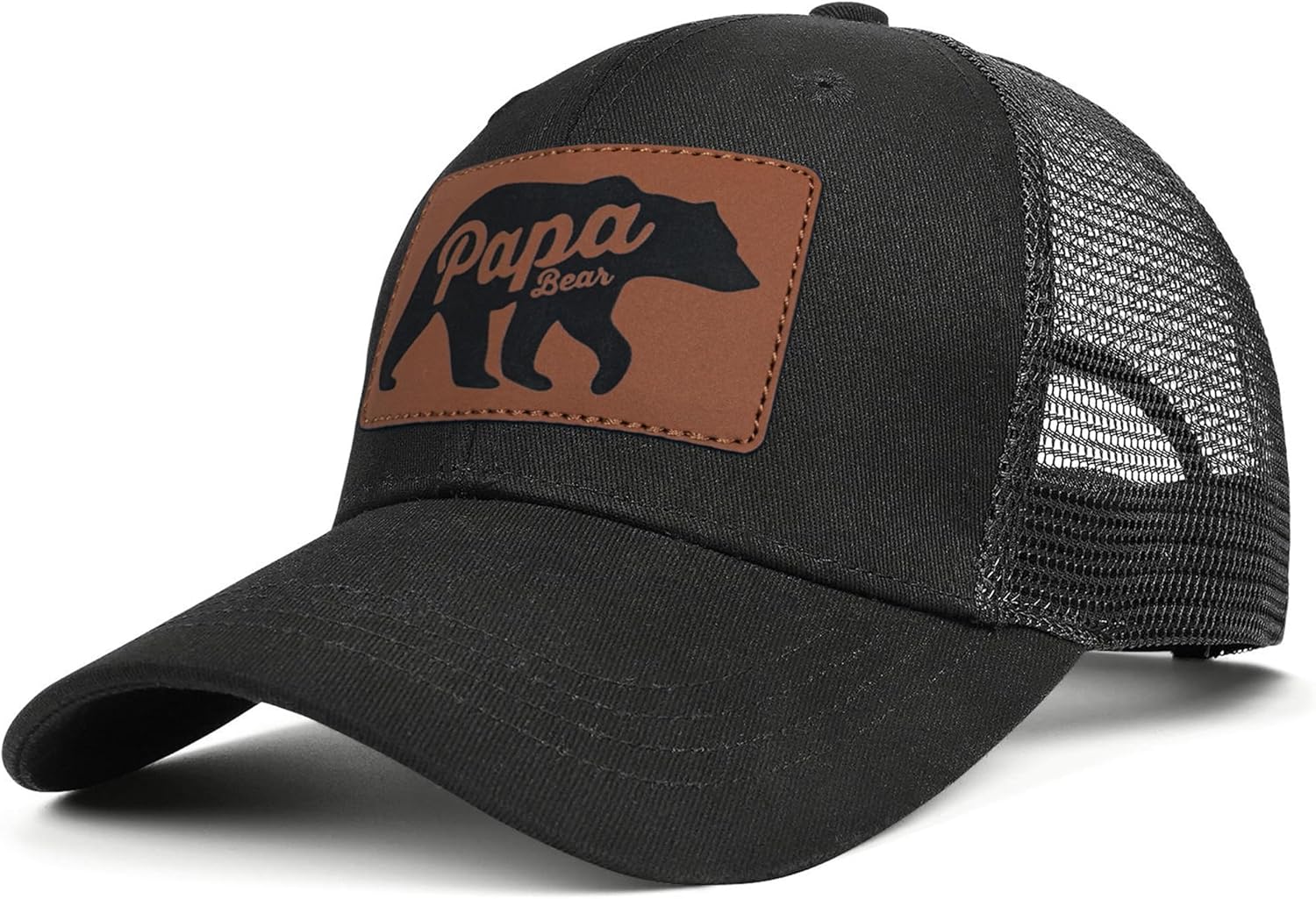 Papa Gifts Bear Hats for Grandpa Grandfather Dad Father Trucker Hat Baseball Cap Men - Image 3