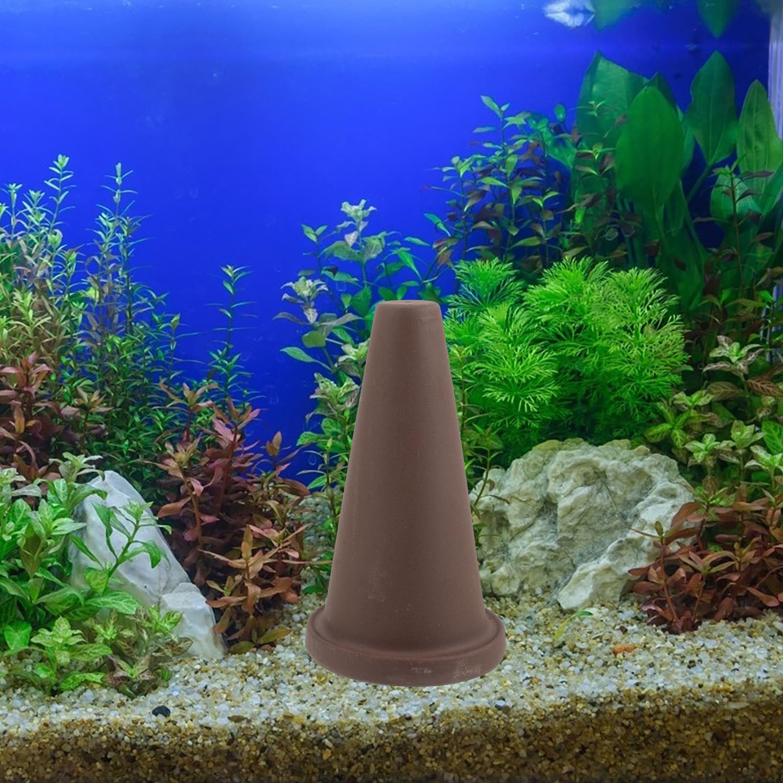 Kisangel Laichkasten für Aquarium mit Isolation Netz und Bodennut aus Eisen und Tonerde Leicht zu Reinigen Geeignet für Garnelen und Bunte Fische im Süßwasser