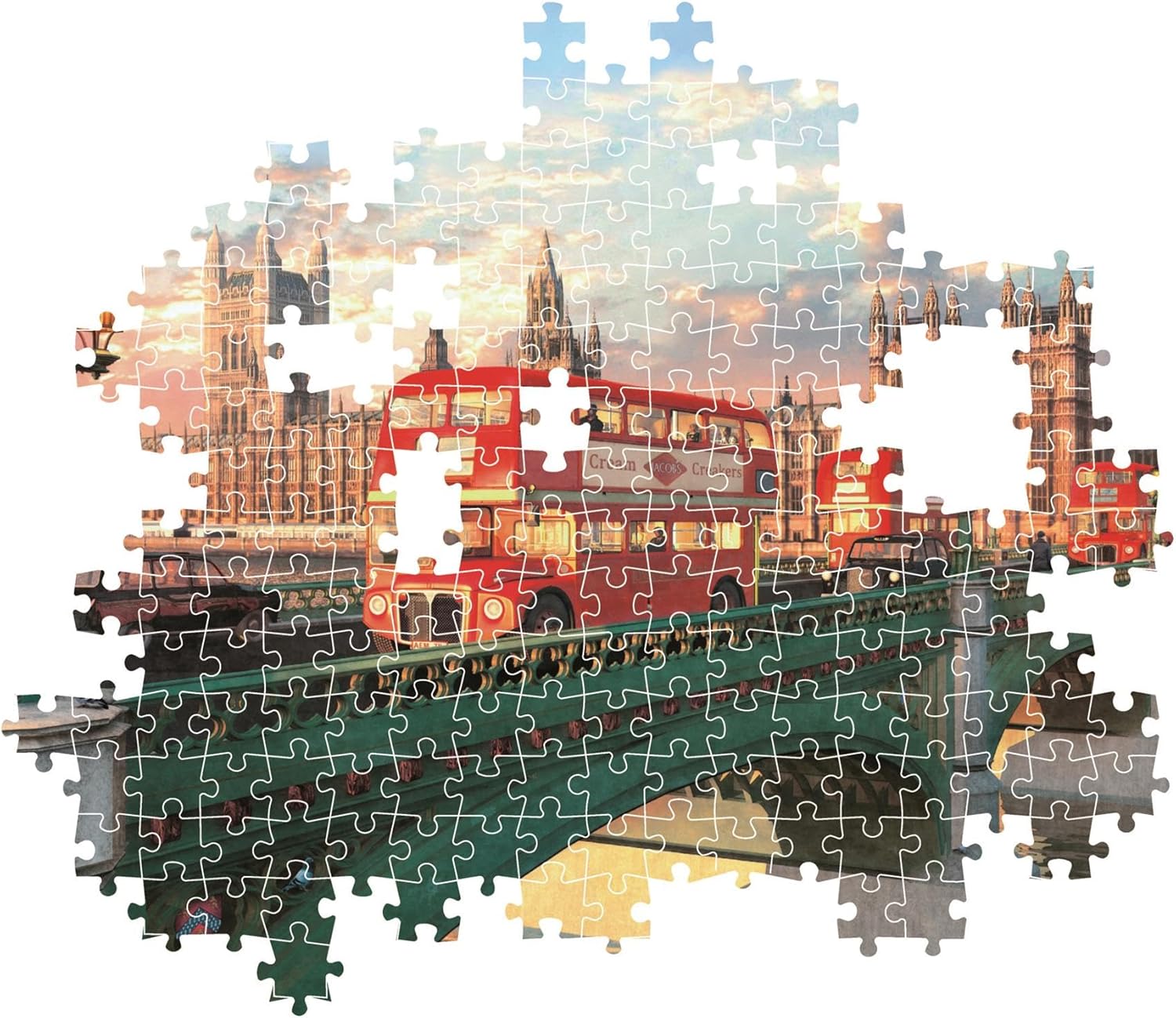 Clementoni - 35575 500 Piece Jigsaw Puzzle for Adults and Teenagers, Westminster Bridge Theme with Big Ben, Compact Box with Poster Included, Gift Idea Made in Italy, 70 x 50 cm, 35575
