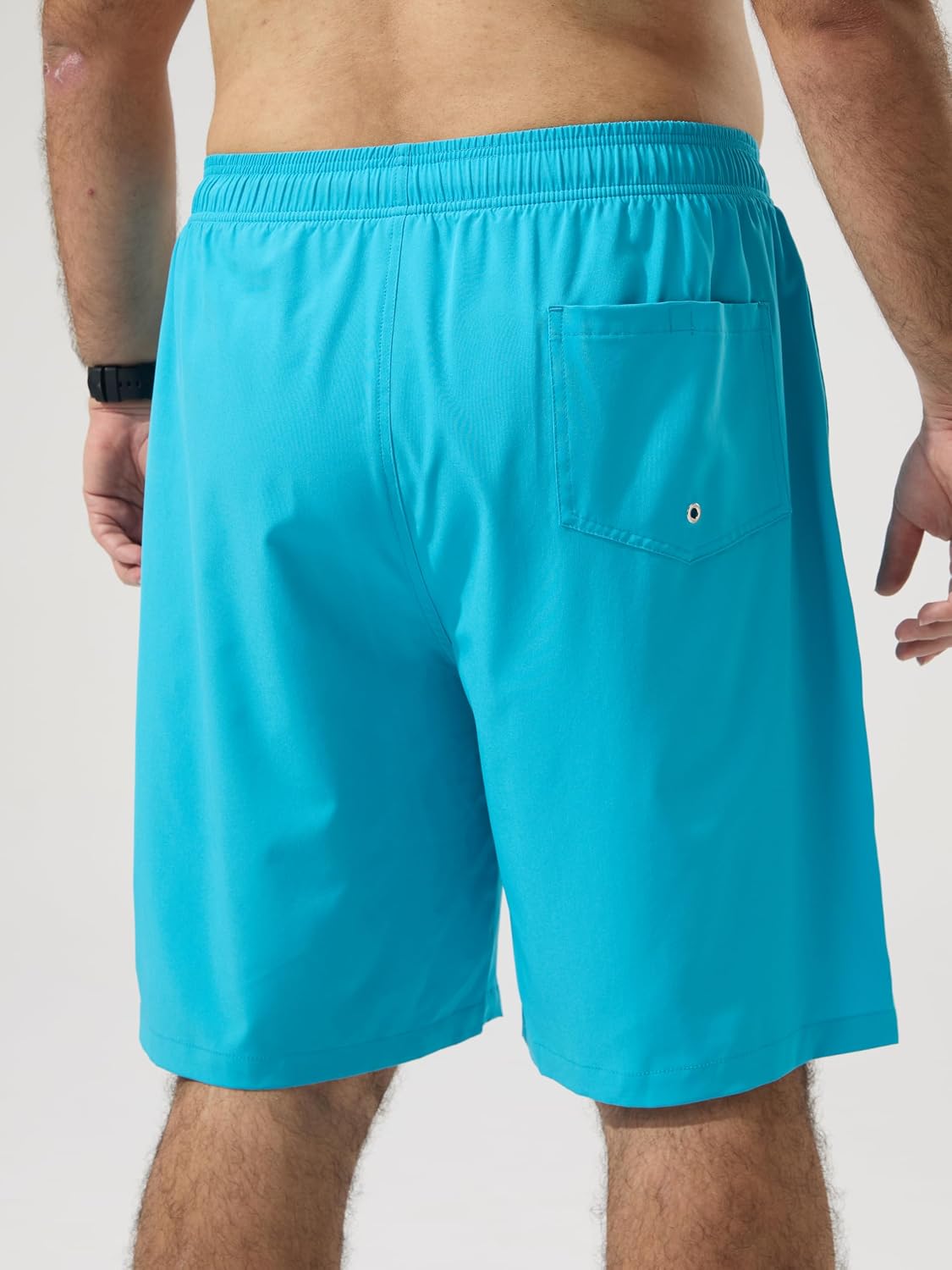 Arcweg Men's Big and Tall Swim Trunks Plus Size Swimsuit for Men with Compression Liner & Zipper Pocket
