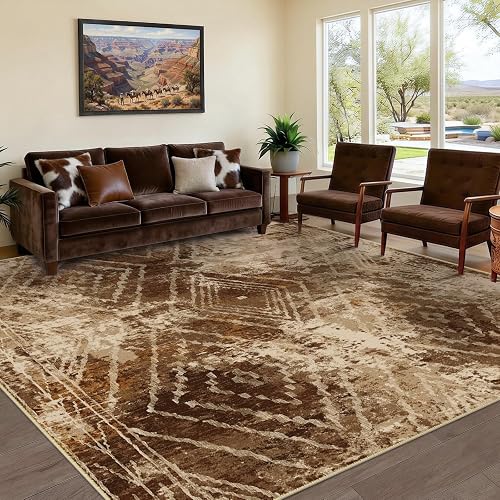 BESTSWEETIE 6'x9' Washable Area Rug for Living Room Bedroom Cow Print