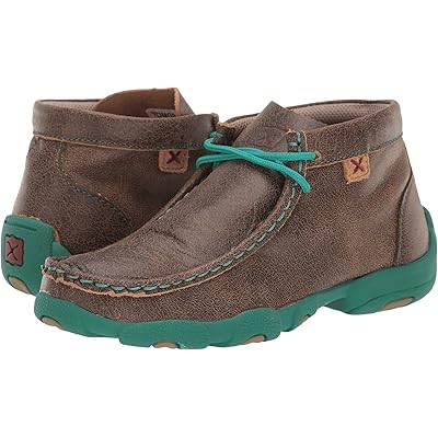 Ботинки Twisted X Driving Moc (Little Kid/Big Kid) bomber/turquoise