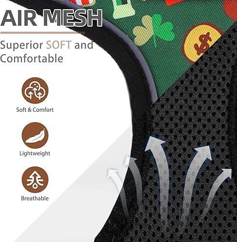 Miniatura 294 de Pupteck - Arnés para perro, chaleco de malla suave con relleno cómodo para cachorros, perros y gatos, evita los tirones, color negro y blanco