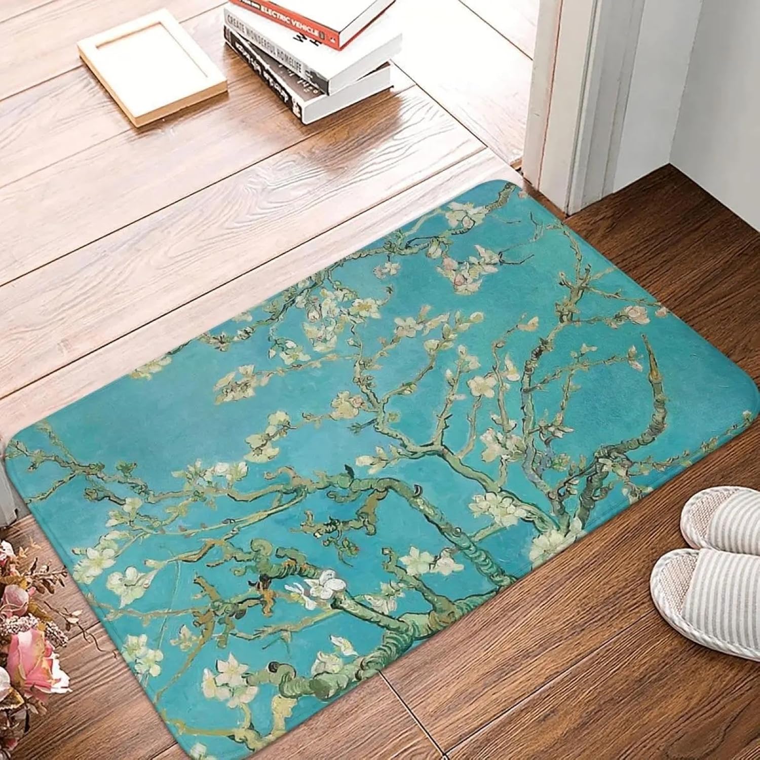 Vincent Van Gogh Painting Art Rug Bedroom Mat Almond Blossoms Doormat Kitchen Carpet Balcony Home Decoration 180x270cm
