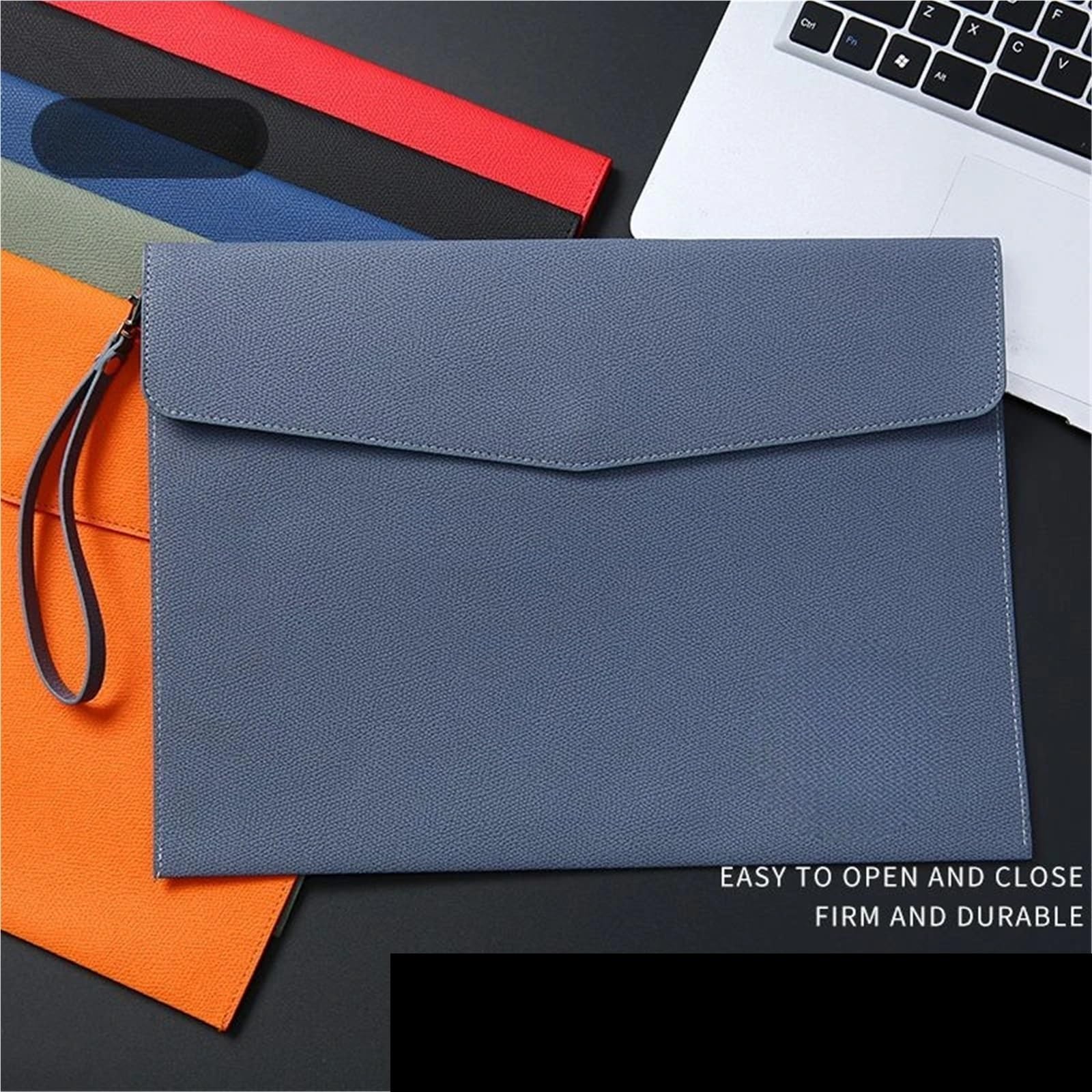 Dokumententasche Aus Leder A4 Leder-Casteras Universitarias, Aktenordner, Portafolios, Portfolio-Dateipaket, Fächermappen(Orange)