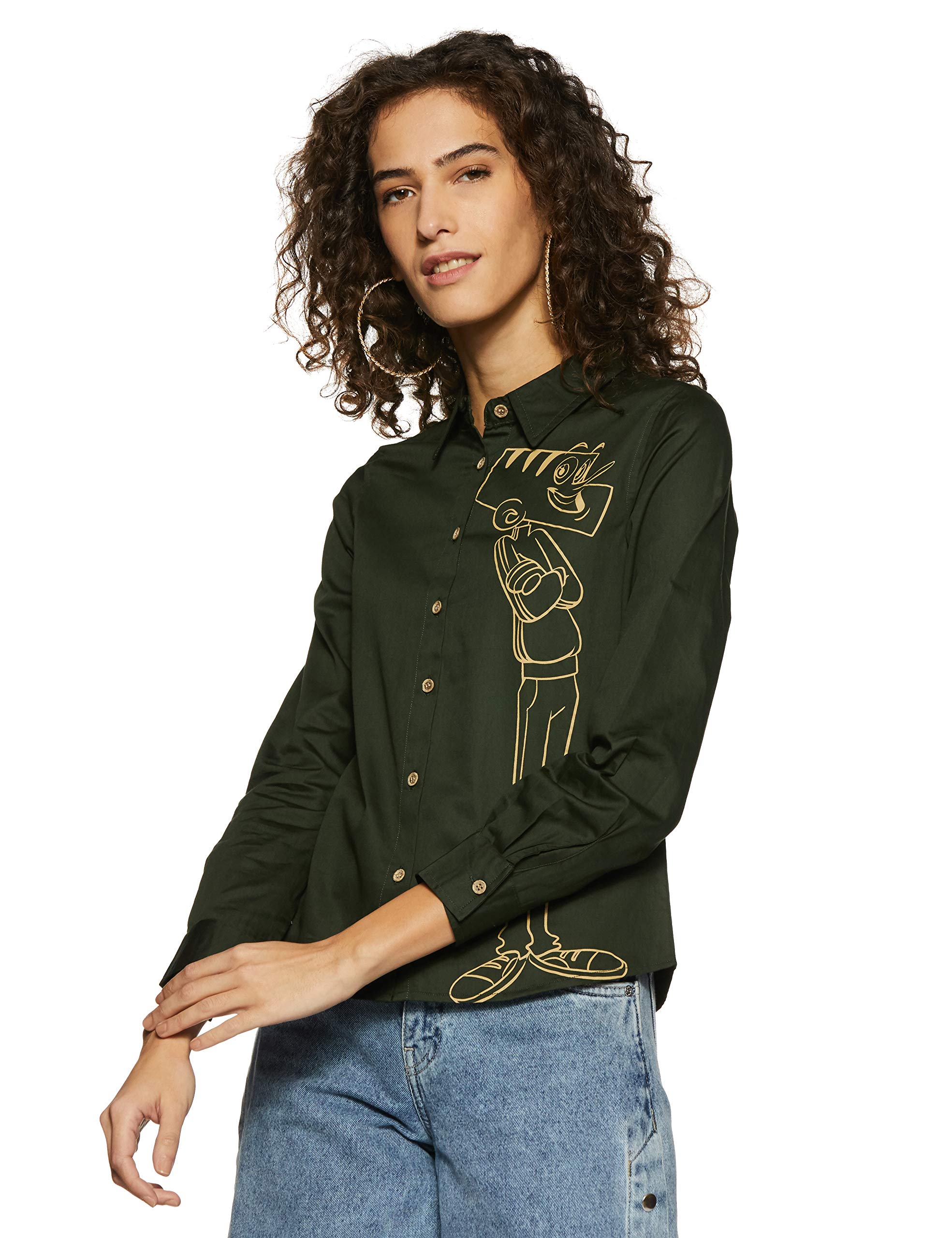 NUSH by Anushka SharmaWomen's Animal Print Regular fit Shirt