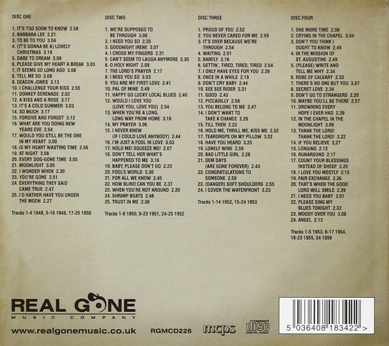 Singles Collection 1948-1956