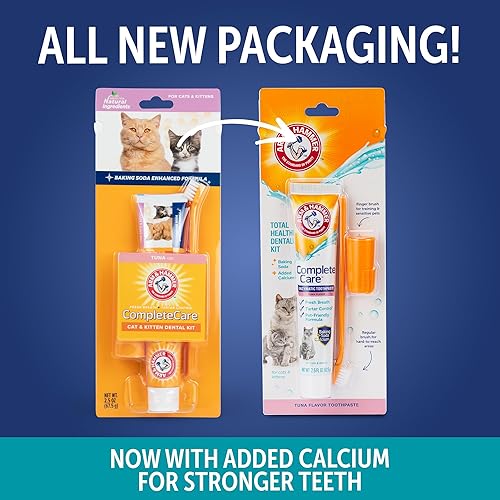 Miniatura 3 de Arm & Hammer Complete Care Dog Dental Kit, Tuna Flavor Enzymatic Dog Toothpaste, Toothbrush, & Finger Brush, Baking Soda + Calcium, Enhanced