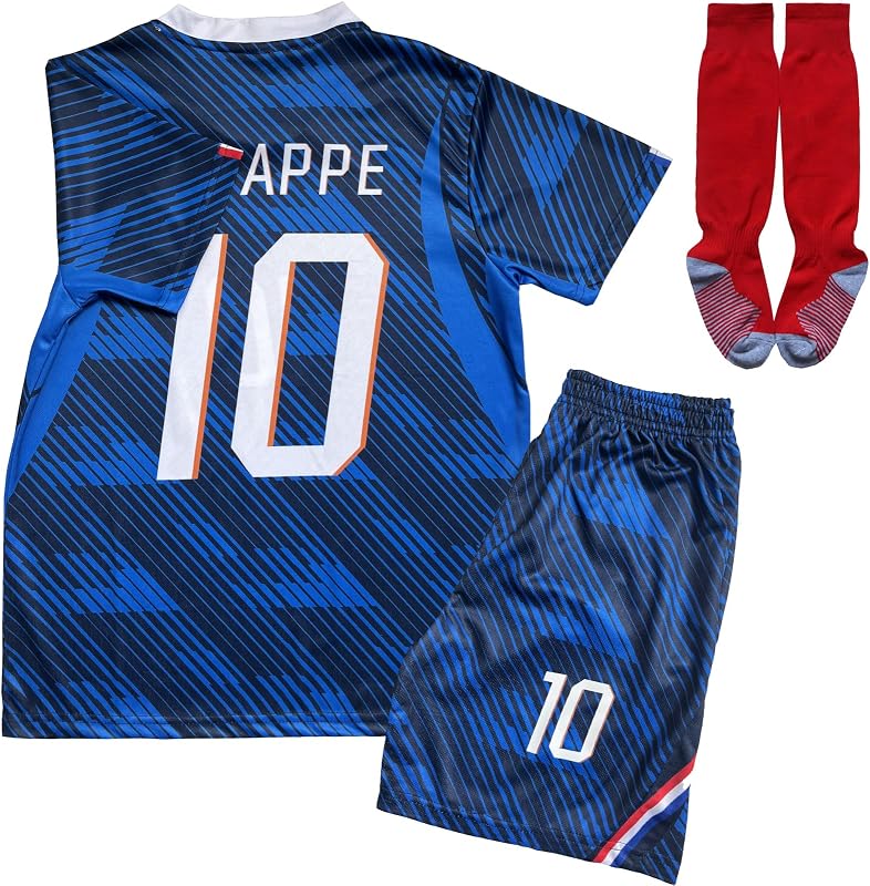 ORGBRAIN Home #10 New Football Soccer Kids Jersey Shorts Socks Set Youth Sizes