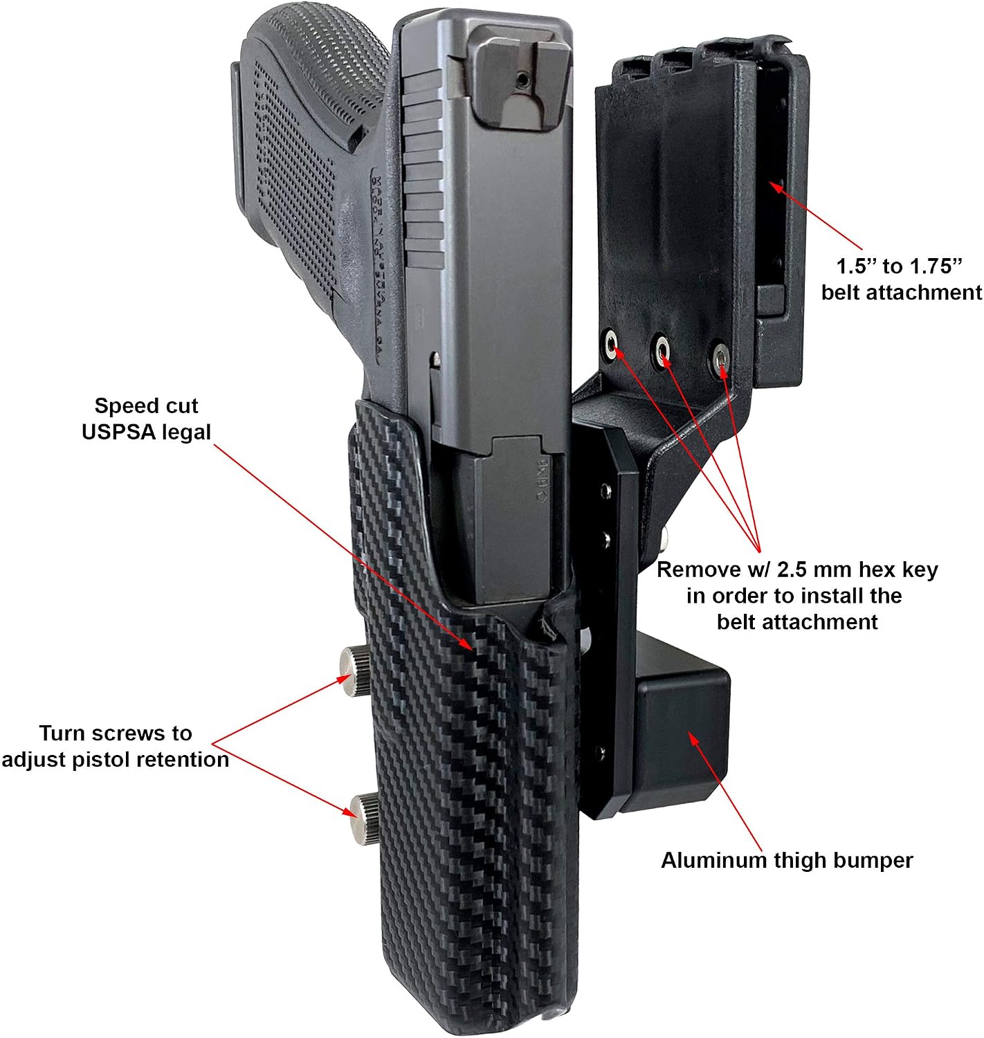 Scorpion Outdoor Gear Pro Competition Holster fits CZ P 09 | 3Gun IPSC USPSA Approved