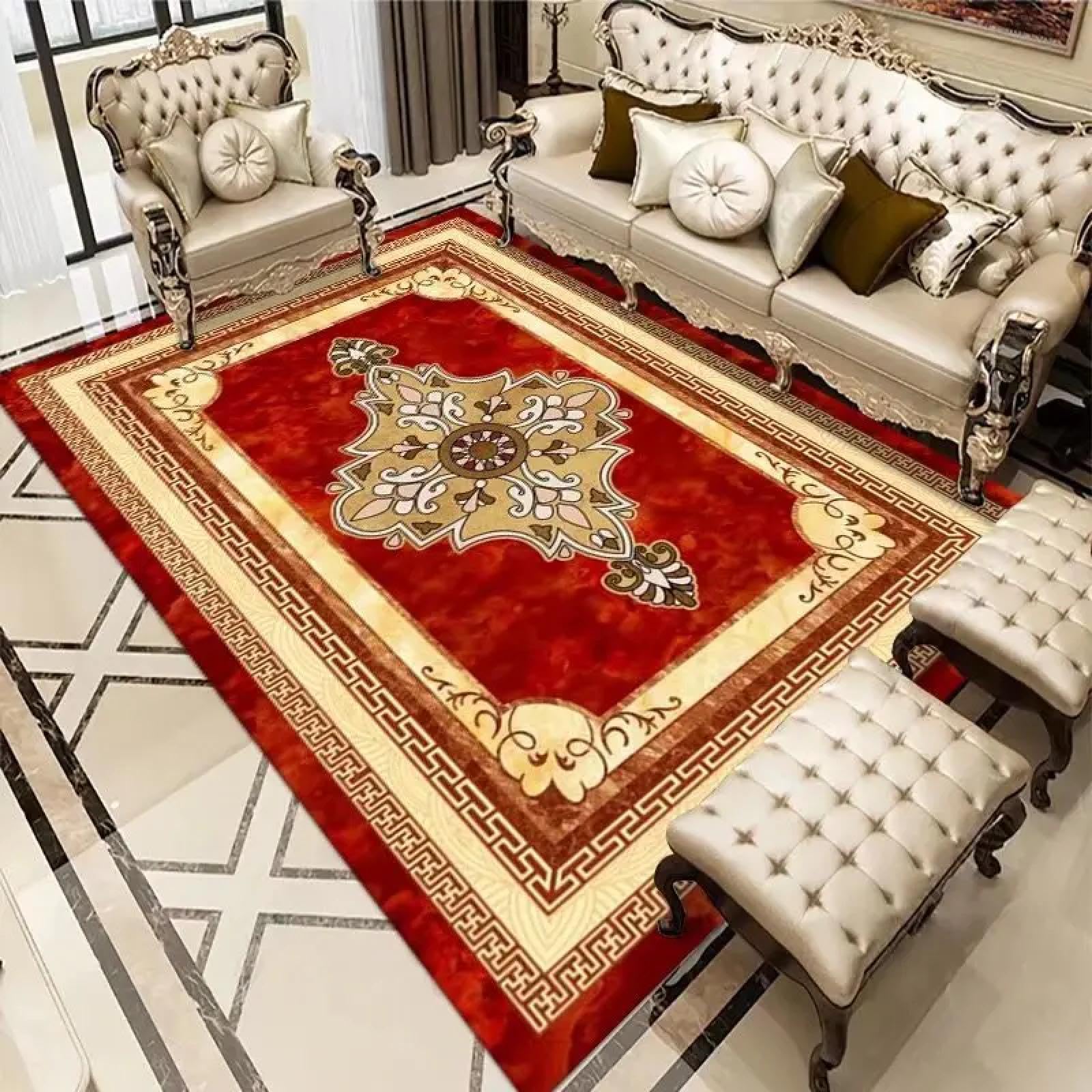 Tapis de salon en flanelle 80x120 cm lavable et doux pour une entrée ou salle de bain moderne