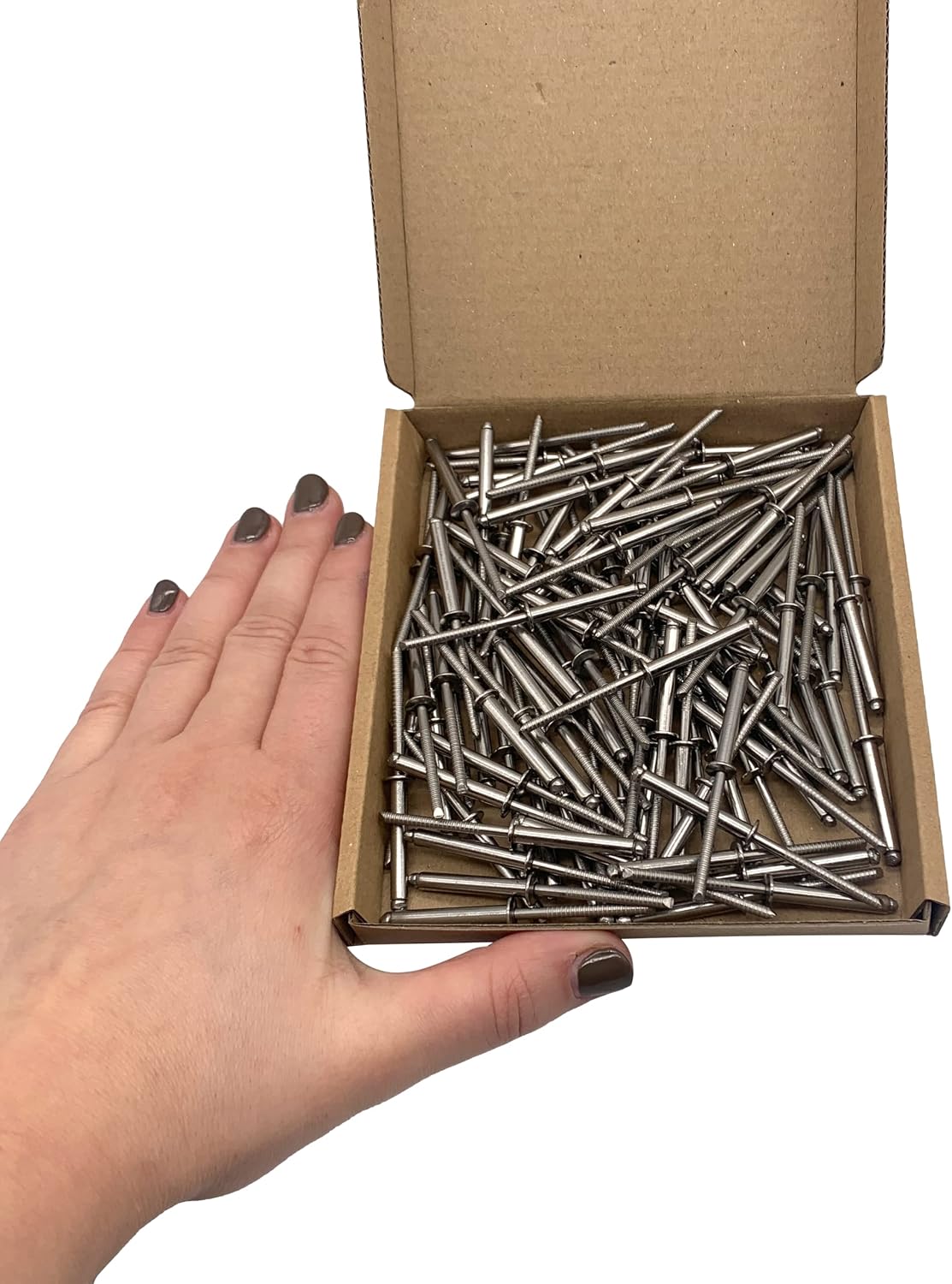 (Pack of 100 pcs) Stainless Steel Blind Rivets 4.0 x 25 mm, Dome Head, Pop Rivets, DIN 7337, A2 Rivet, Grooved Mandrel (100 - Image 5