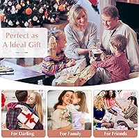 Vista 7 de Rechargeable Travel Makeup Vanity Mirror with LED Lights Portable Lighted Makeup Beauty Mirror, 3 Color Lighting, Dimmable Touch Screen, Tabletop