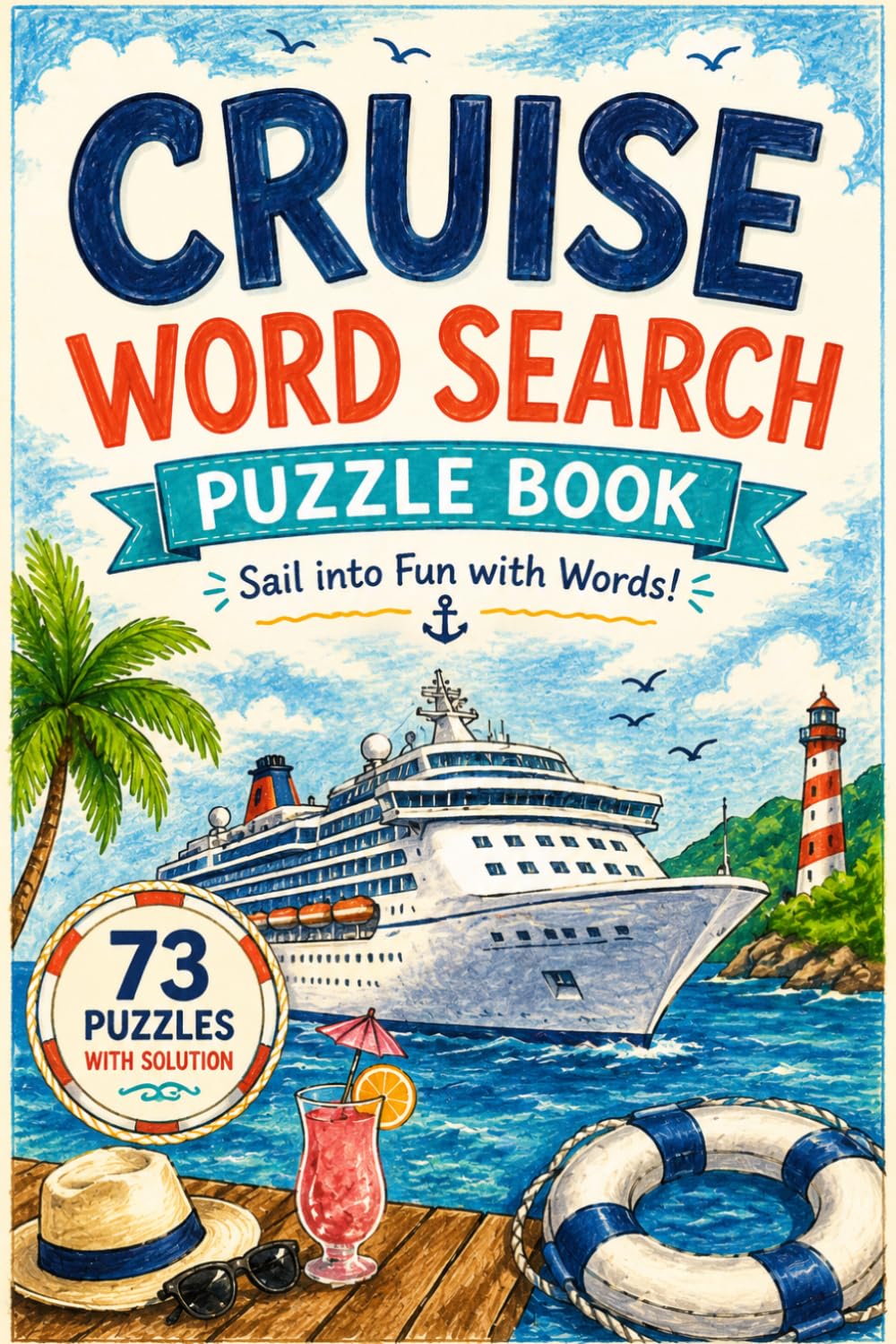 Cruise Word Search Puzzle Book: 73 Cruise-Themed Puzzles for Travelers, Vacation Lovers, and Puzzle Enthusiasts