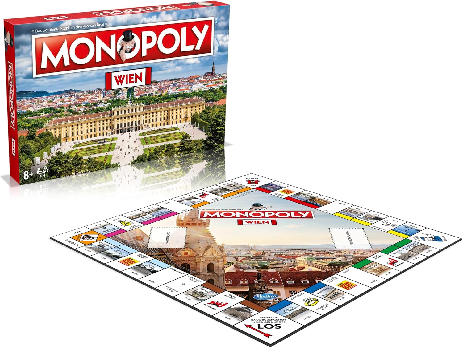 Winning Moves Monopoly - Wien Brettspiel Gesellschaftsspiel für 2-6 Spieler ab 8 Jahren