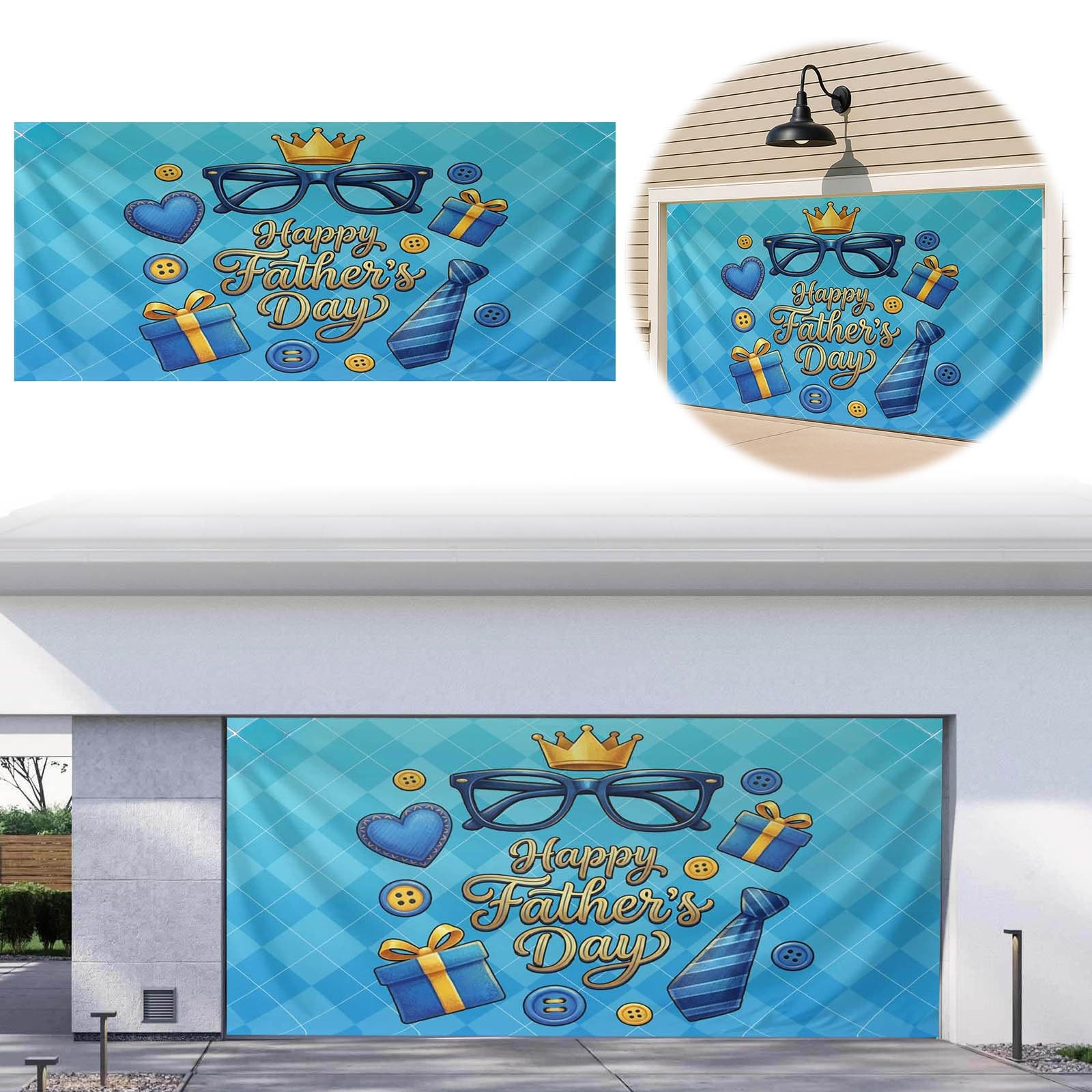 Banner de garaje para uso al aire libre, vinilo para patio y entradas de talleres para comunicar eventos o anuncios # e Y exhibiciones en casa o lugares de pequeñas empresas