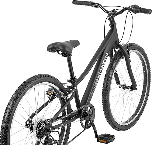 Miniatura 3 de Retrospec Dart 20 & 24 Inch Kids Bike - 7-Speed Hybrid Bicycle for Ages 6-11 with 29in All-Season Tires & Shock Absorption - Adjustable Height Youth
