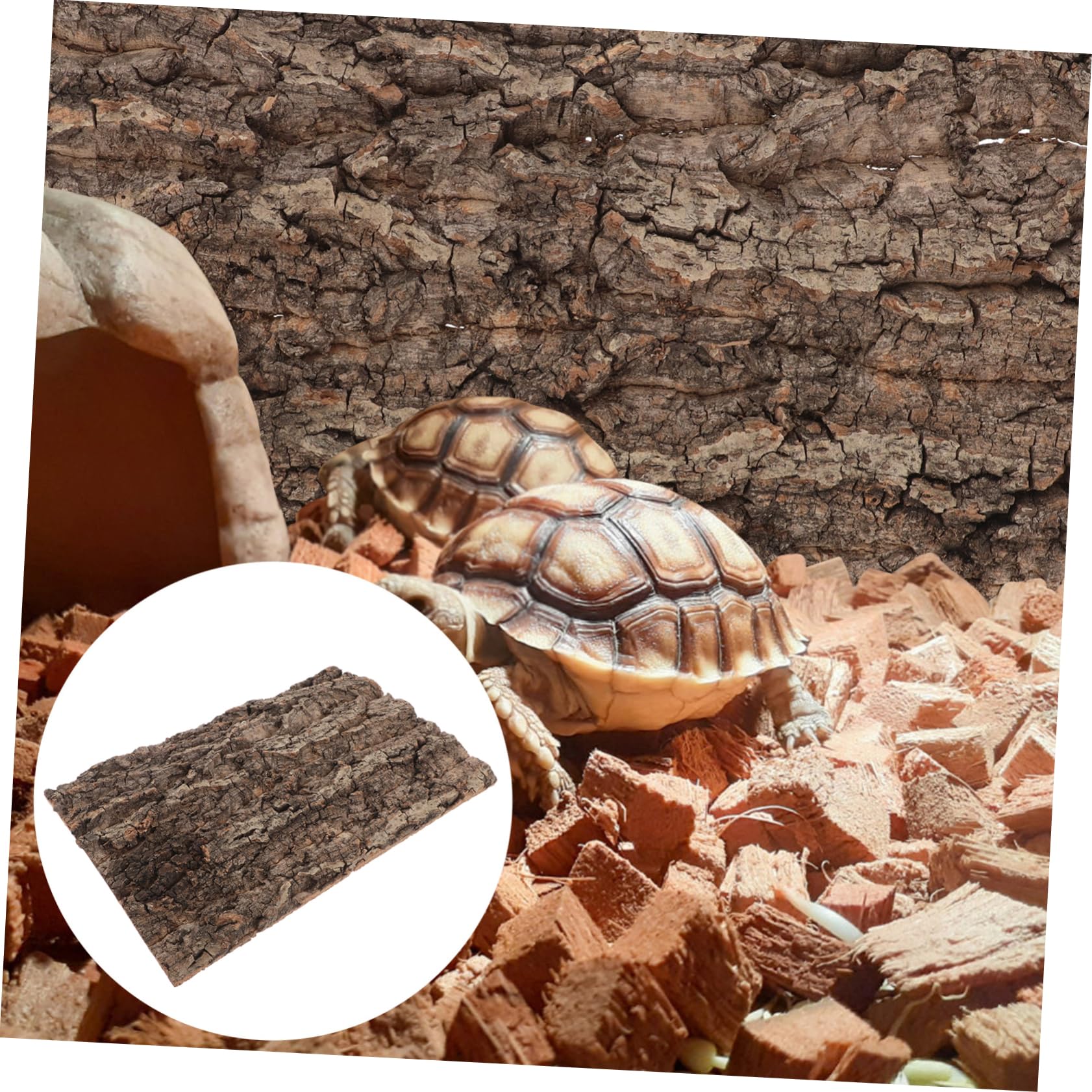 Gatuida Natural de de Corcho para Decoración de Terrarios y Acuarios Paneles de Paisaje para Reptiles Geckos y Serpientes Diseño