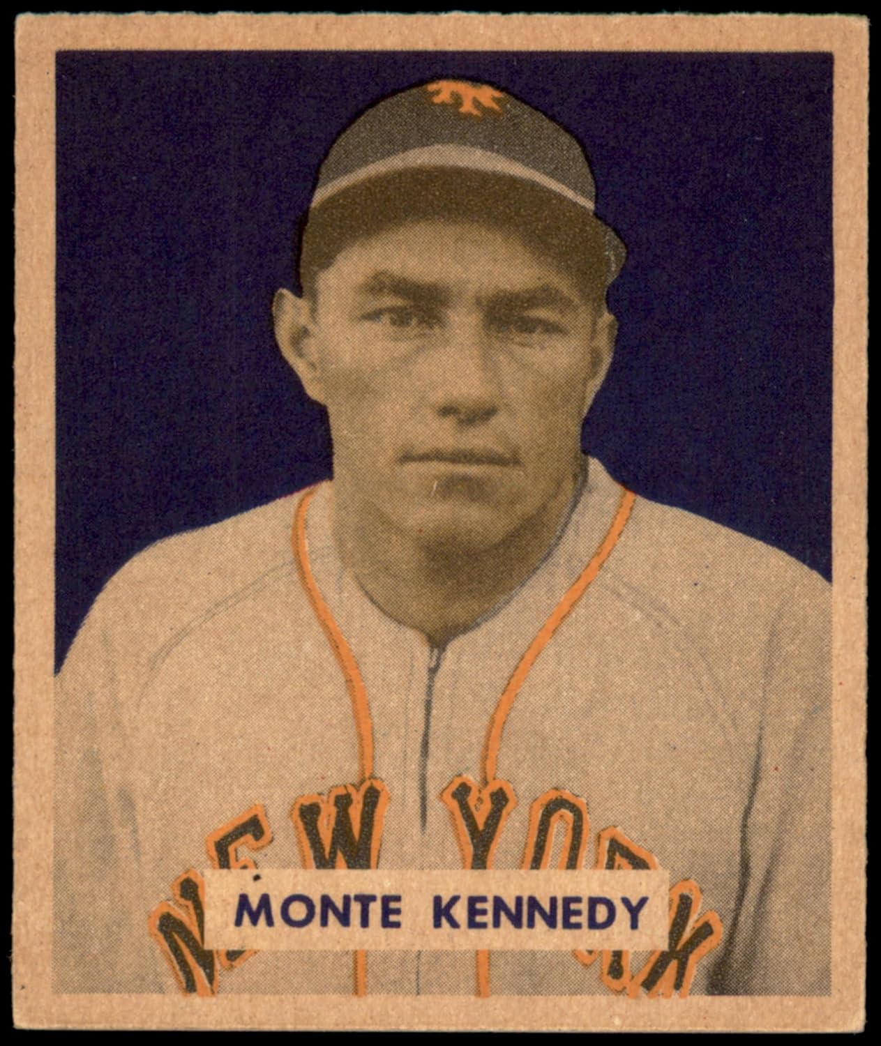 1949 Bowman #237 Monte Kennedy EX+ Excellent+ RC Rookie New York Giants Baseball
