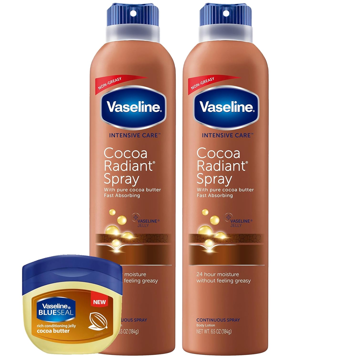 Vaseline Intensive Care Cocoa Butter Radiant Moisturizing