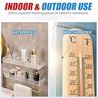 Vista 11 de Cinta de montaje extra grande de 1.2 x 240 pulgadas, súper resistente, doble cara, cinta adhesiva nanofuerte transparente y resistente