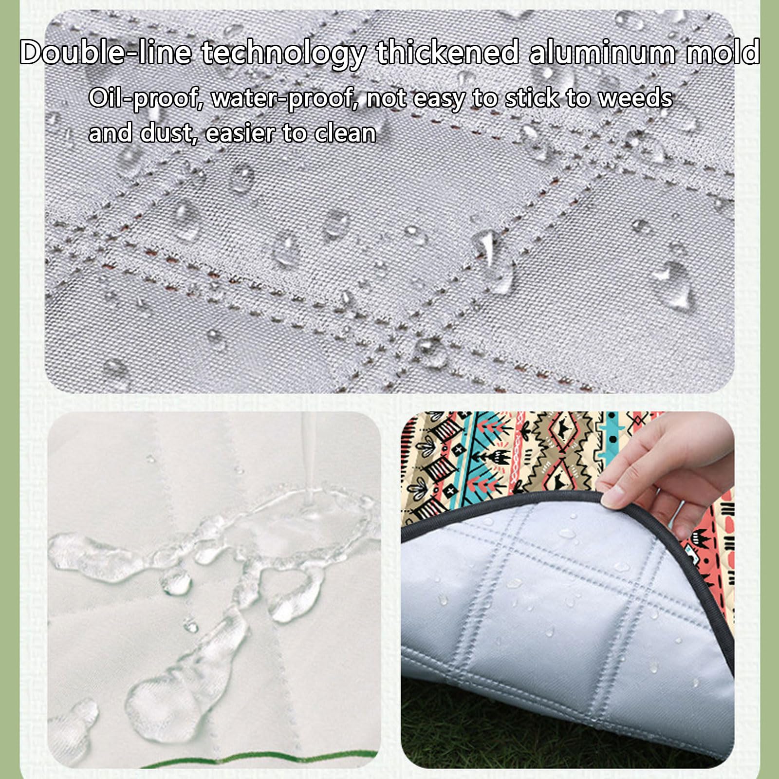Coperte Picnic Accessori Campeggio Con Retro Impermeabile Tappetino Spiaggia Per Escursioni All'aperto Giardino Famiglia Viaggi-Orange