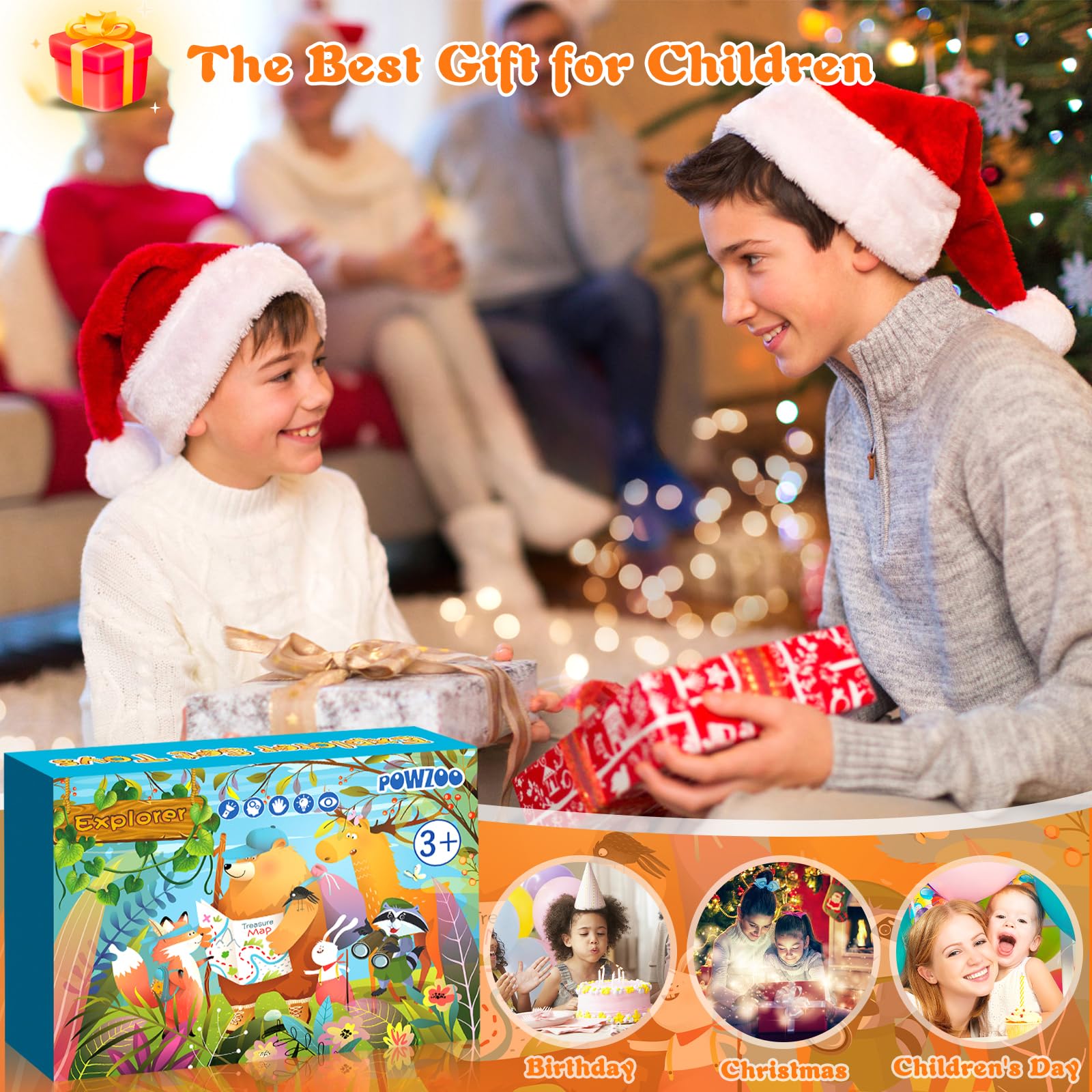 21 Pezzi Set da Esploratore per Bambini,con Gilet,Cappelli, binocolo,Bussola,Lente d'Ingrandimento e Altro,Fantastico Regalo per l'esplorazione della Natura e l'avventura per i Bambini.