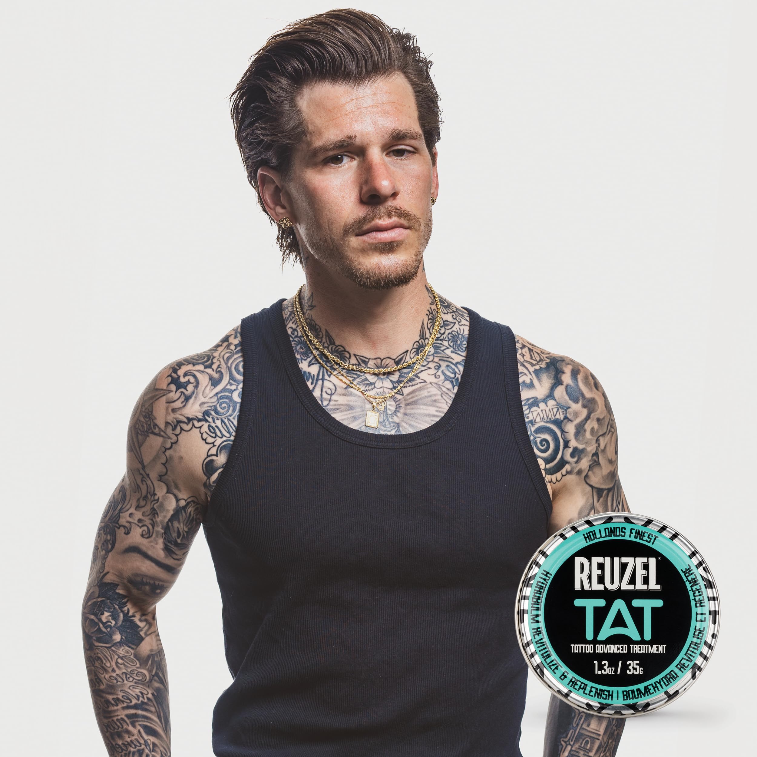 REUZEL Hydrabalm, Color Enhancement Revives Tattoos, Moisturizes, Protects, Prevents Skin Irration and Damage, Vegan Formula and Natural Ingredients, Petroleum Free, 1.3 oz