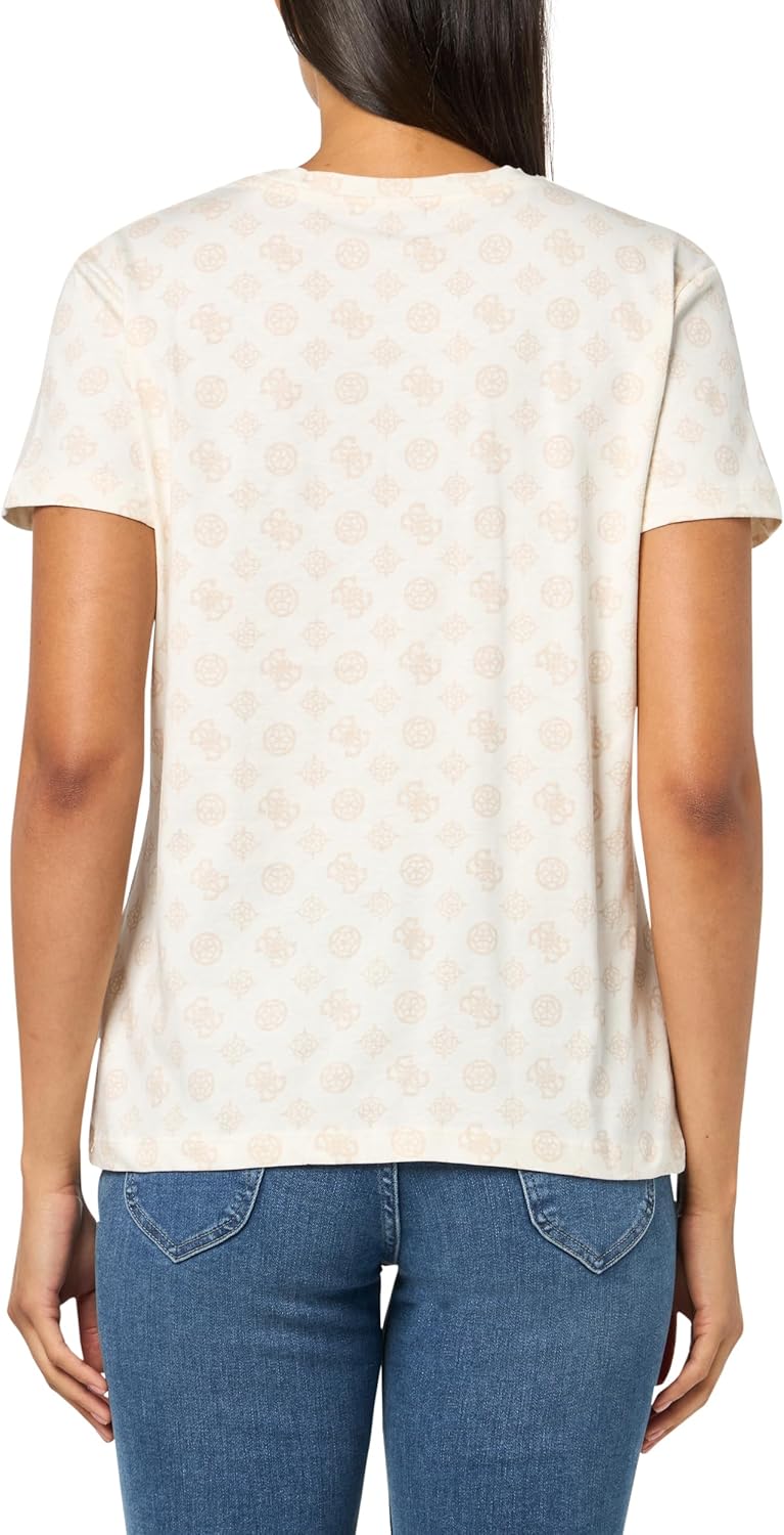 Guess Womens Eco Short Sleeve Gloria Peony T-Shirt - Image 2
