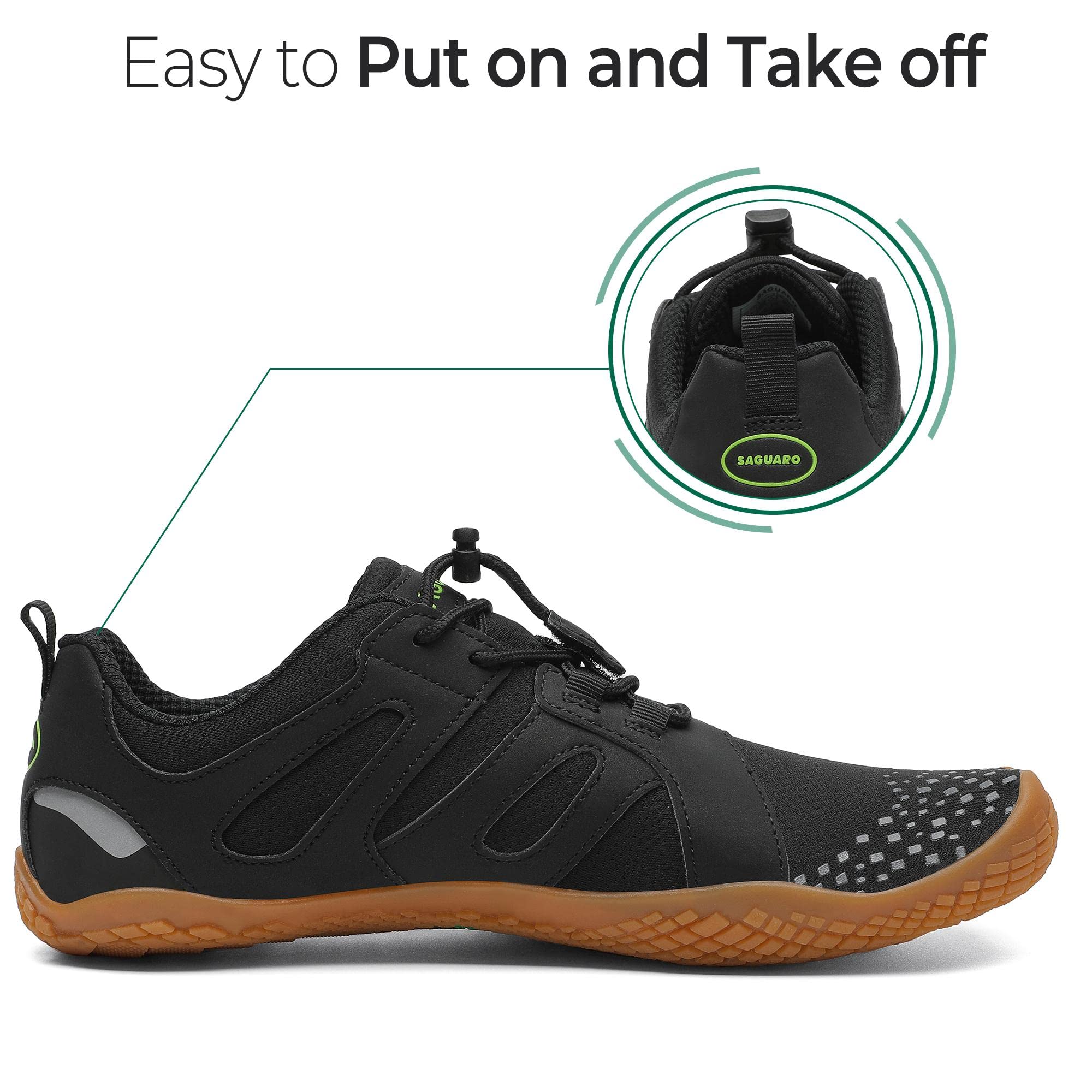 SAGUARO Uomo Donna Scarpe Barefoot Minimaliste Leggere Comod Scarpette da Trekking Trail Running GR.35-48