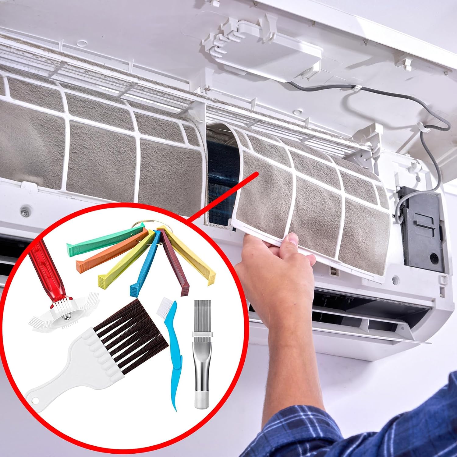 5Pcs Air Conditioner Condenser Fin Comb,Radiator Comb Tool Condenser Coil Ac Fin Comb Straightener,for Refrigerators,Automobiles,Evaporators,Computers And Kitchens