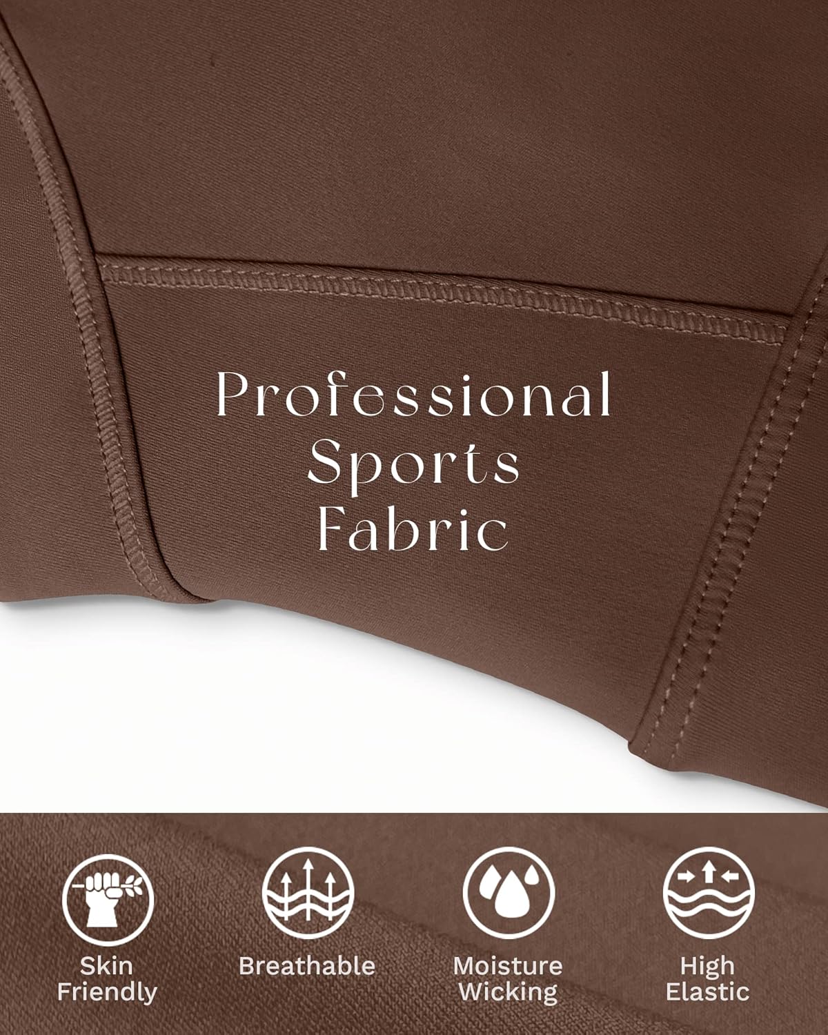 Ama Larsi High Neck Sports Bra for Women Longline Medium Impact Workout Crop Tank Tops Wirefree Padded Yoga Bra Gym - Image 4