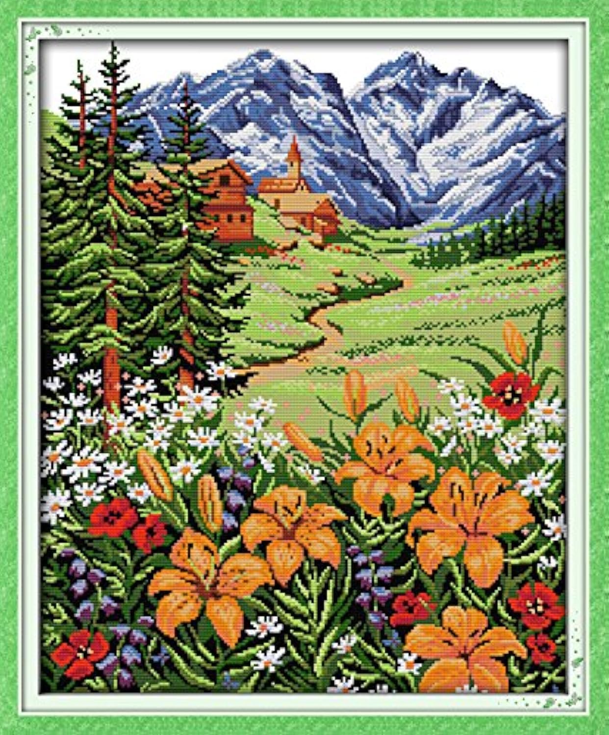 Broderie au point de croix kit 14CT débutant canevas imprimé loisir créatif adulte