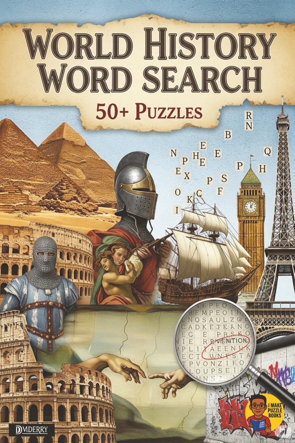 World History Word Search for Adults and Kids: 50+ Puzzles to Enjoy Anytime, Anywhere