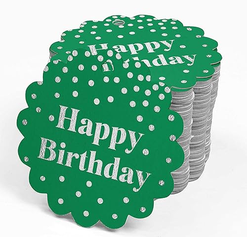 Miniatura 239 de Etiquetas colgantes para botellas de feliz cumpleaños, paquete de 100 unidades Blanco,Aqua Blue,Negro,Azul,Azul turquesa oscuro,Rosa