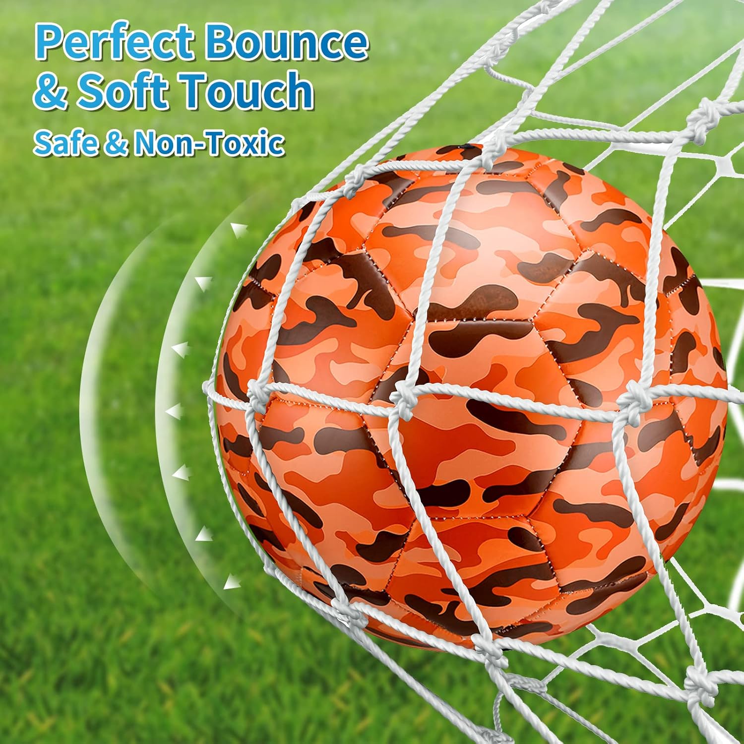 4 Pack Soccer Ball with Pump Size 4, Size 5, Outside Sport Soccer Ball Machine Stitched Ball for Game Training Practice Youth Adult Soccer Players : Sports & Outdoors