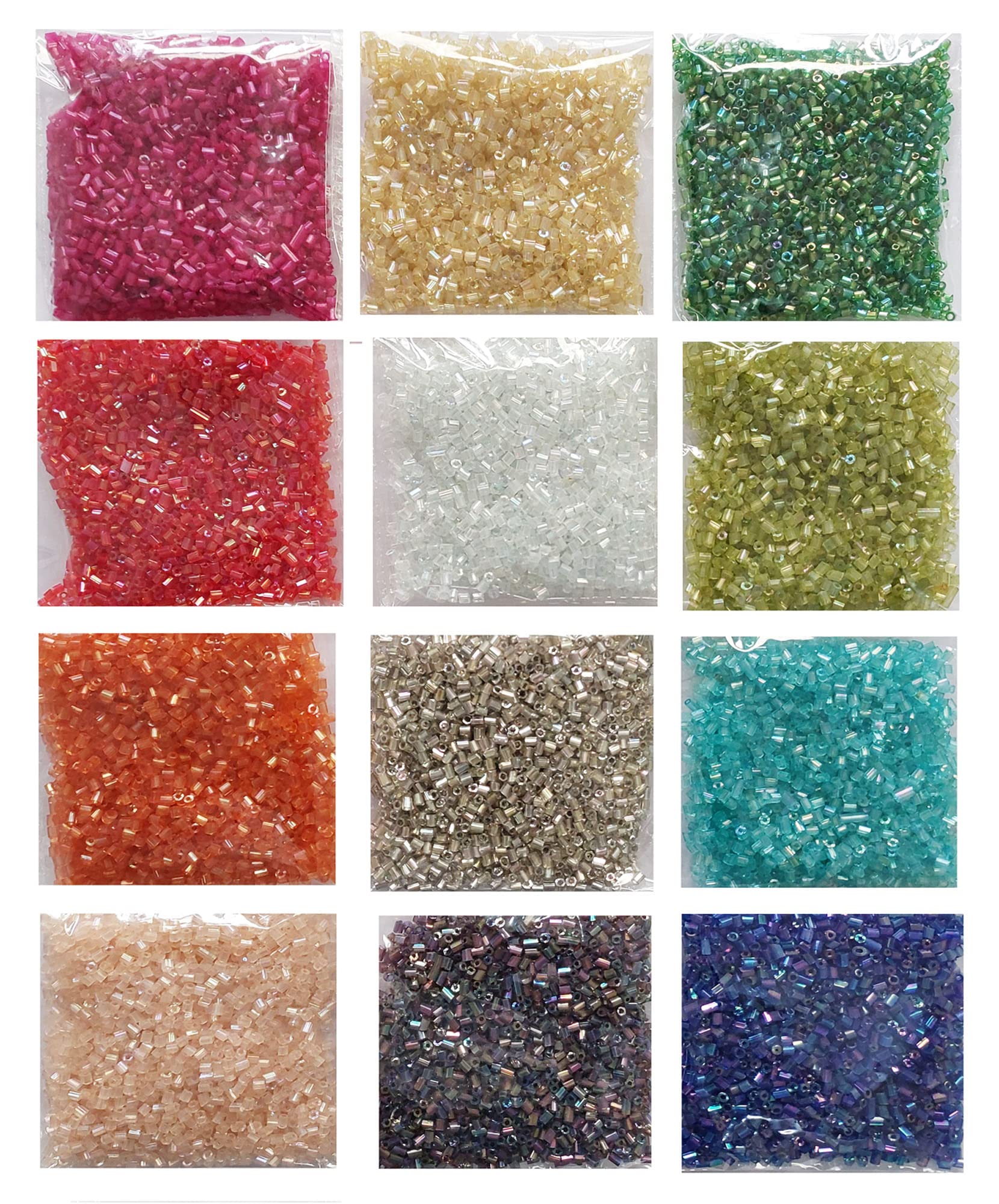 eshoppee 300 gm 12 Colors X 25 gm Multicolor Glass Seed Beads for Jewellery Making kit Art and Crafts Materials for Embroidery Necklace Bracelet Earring Making Materials DIY ki (1)-image-26