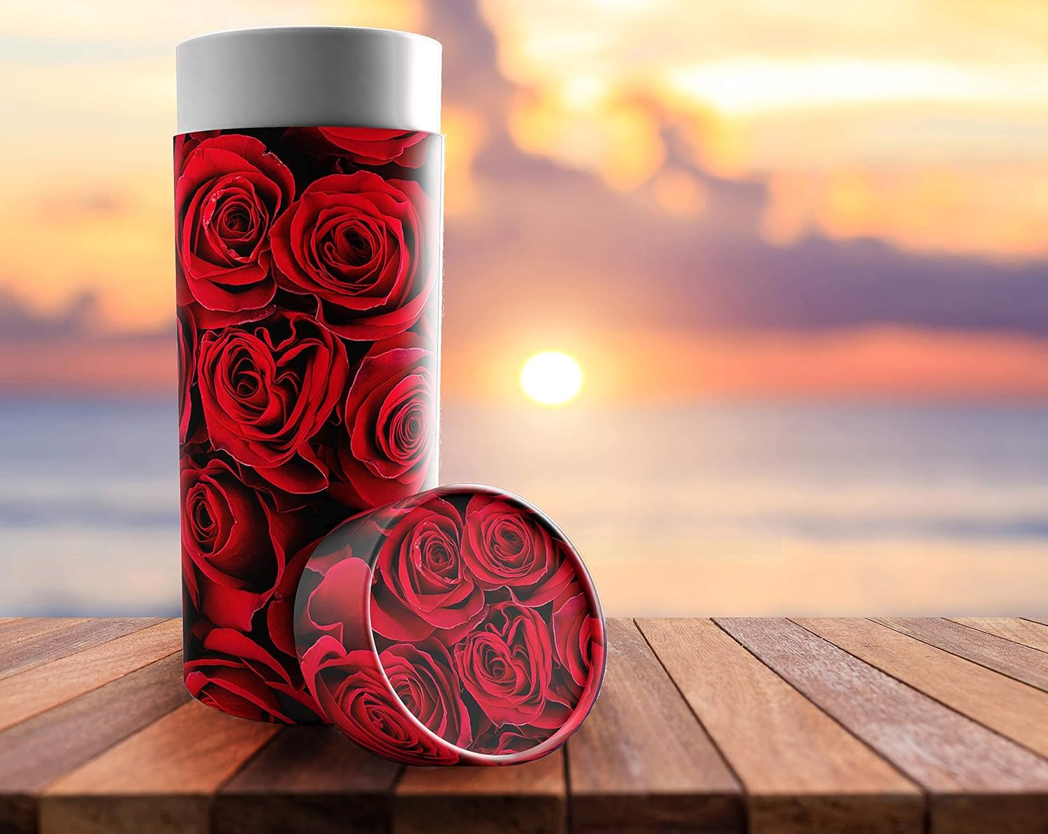 Crimson Rose Scattering Tubes for Human Ashes TSA Approved Scattering Urn and Eco-Friendly Biodegradable Urns for Human Ashes & Biodegradable Urn for Burial at Sea - Image 5