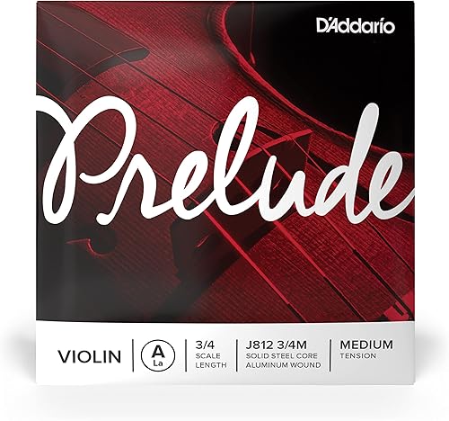 Vista 30 de D'Addario Cuerdas para violín Prelude, J813 1/8M, Tensión media, escala 1/8, cuerda única D