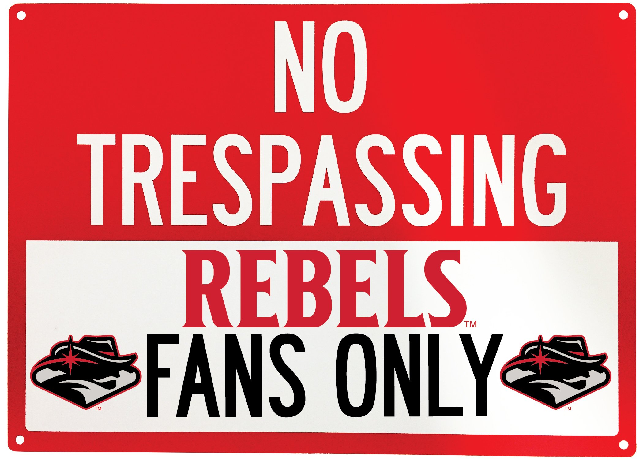 R and R Imports UNLV Rebels Metal No Trespassing Sign Officially Licensed Collegiate Product